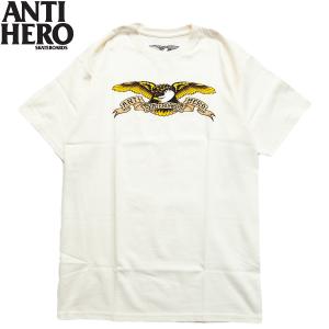 アンタイヒーロー イーグル Tシャツ ANTI HERO EAGLE S/S TEE cream｜oddball-skate-snow