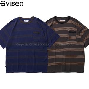 EVISEN MODAL BORDER KNIT T-SHIRT えびせん Tシャツ｜oddball-skate-snow