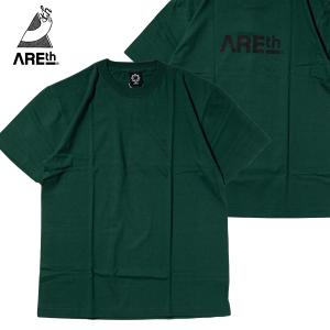 AREth LOGO S/S TEE green/black print アース Tシャツ｜oddball-skate-snow