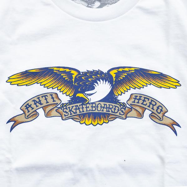 アンタイヒーロー イーグル Tシャツ ANTI HERO EAGLE S/S TEE white