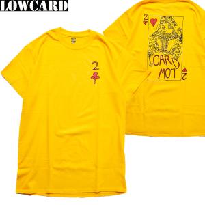 LOWCARD QEEN CARD S/S TEE gold ローカード,Tシャツ｜oddball-skate-snow