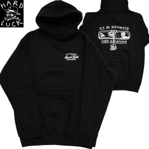 HARD LUCK DEMONIO L/S HOODIE black ハードラック パーカー プルオーバー｜oddball-skate-snow