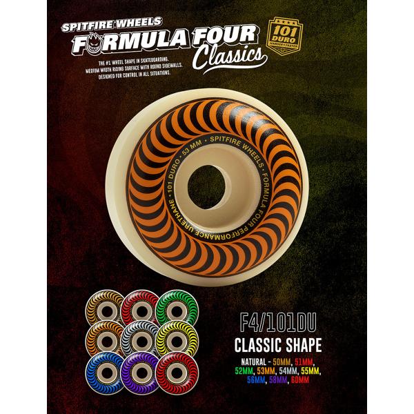 スピットファイヤー 101DU f4 ウィール クラッシク SPITFIRE WHEEL F4 CL...