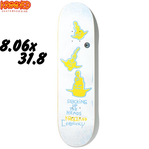 クルキッド 8.06インチ スケボー KROOKED KEEP SEKRET STACK EDDIE...