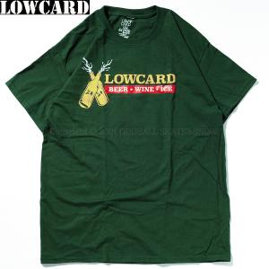 LOWCARD LIQOUR STORE RUN S/S TEE d.green ローカード Tシャツ｜oddball-skate-snow