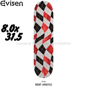 EVISEN 8.0インチ BENT ARGYLE DEEP CONCAVE エビセン スケートボード ゑ スケボー デッキ｜oddball-skate-snow