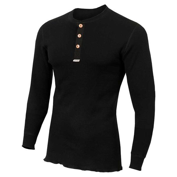 ACLIMA WarmWool Granddad Shirt Jet Black MEN&apos;S アクリ...