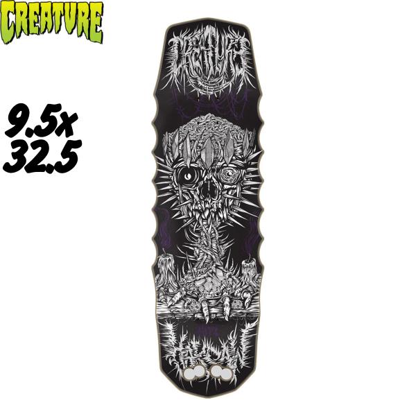 クリーチャー 9.5インチ ハクソー スケボー デッキ カスタムシェイプ CREATURE SKAT...
