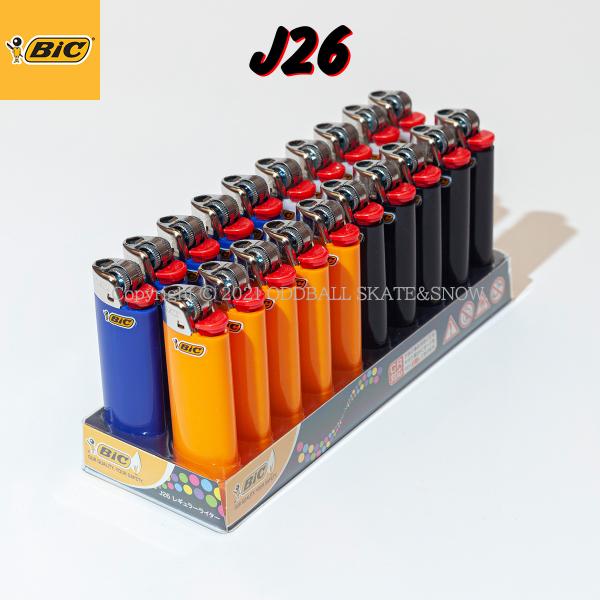 BIC J26 レギュラーライター20本入り ビック ライター 使い捨てライター イソブタンガスライ...