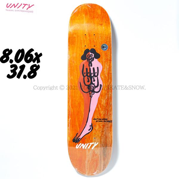 UNITY 8.06インチ TOGETHER 8.06 ORANGE ユニティー スケボー デッキ