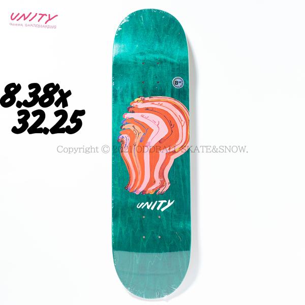 UNITY 8.38インチ PANCAKE TEAM 8.38 GREEN ユニティー スケボー デ...