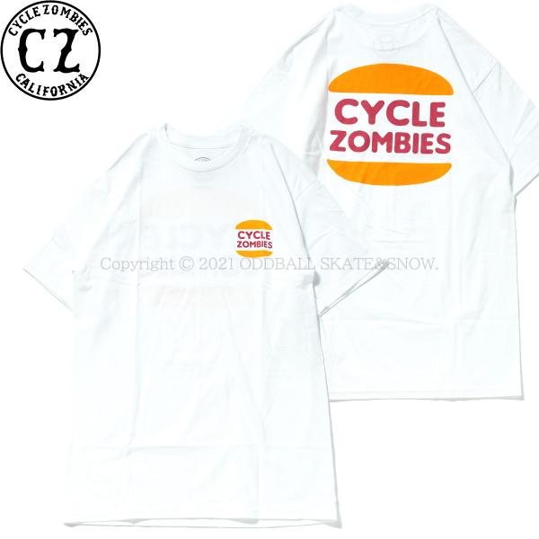 CYCLE ZOMBIES BURGER Standard S/S T-Shirt White サイ...