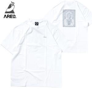 AREth STAMP S/S TEE white Makoto アース Tシャツ｜oddball-skate-snow