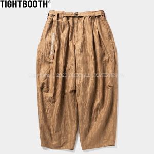 タイトブース TBPR TIGHTBOOTH FURROW BALLOON PANTS Beige タイトブース バルーンパンツ バギーパンツ ワイドシルエット｜oddball-skate-snow