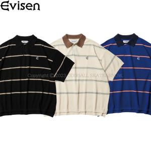 EVISEN BAMBI BORDER POLO SHIRT えびせん ゑ  半袖ポロシャツ｜oddball-skate-snow