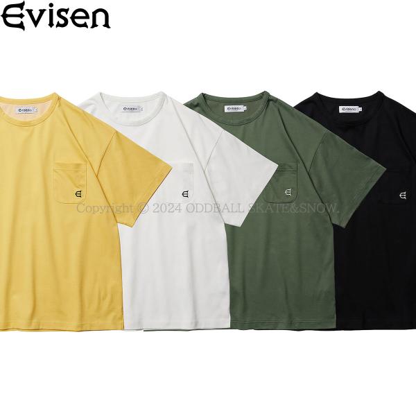 エビセン Tシャツ EVISEN SKATEBOARDS STRETCH FIBER T-SHIRT
