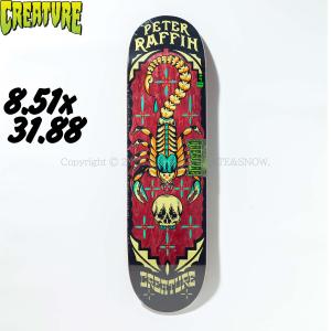 クリーチャー 8.5インチ スケボー デッキ CREATURE SKATEBOARDS RAFFIN TAKE WARNING 8.5｜oddball-skate-snow