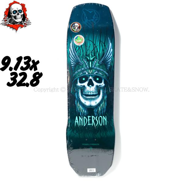 POWELL PERALTA 9.13インチ ANDY ANDERSON HERON SKULL 9...