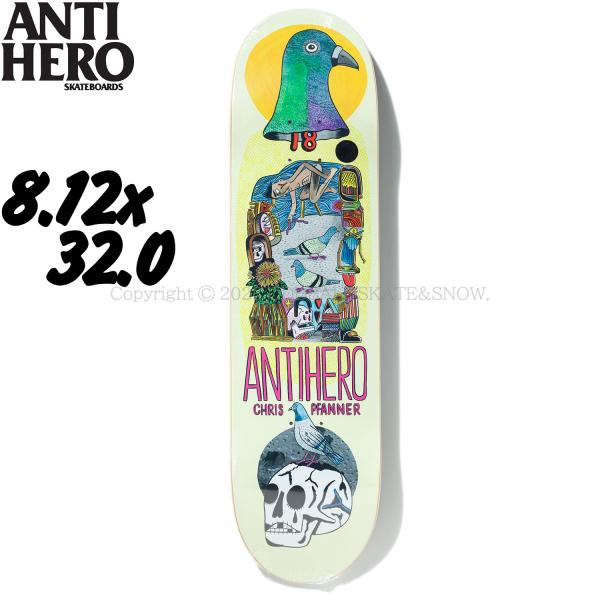 アンタイヒーロー 8.12インチ スケボー デッキ ANTI HERO SKATEBOARDS PF...