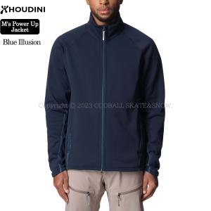 HOUDINI M's Power Up Jacket Blue Illusion フーディニ パワーアップジャケット｜oddball-skate-snow