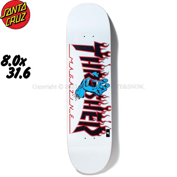 SANTACRUZ THRASHER SCREAMING FLAME LOGO 8.0インチ サンタ...