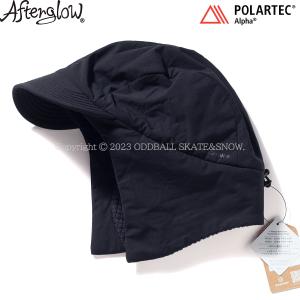 AFTERGLOW ALPHA FLAP CAP BLACK アフターグロー アルファ フラップキャップ｜oddball-skate-snow