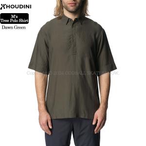 HOUDINI M’s Tree Polo Shirt Dawn Green フーディニ ツリーポロシャツ