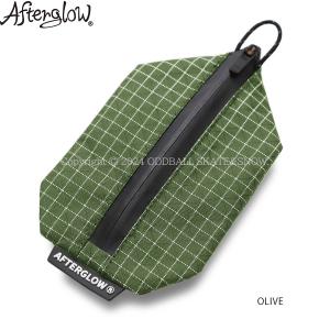 アフターグロー 山岳ワレット 財布 AFTERGLOW SANGAKU WALLET OLIVE｜oddball-skate-snow