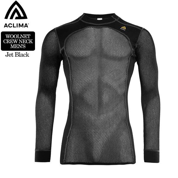 アクリマ ウールネット 長袖 ベースレイヤー ACLIMA WOOLNET CREW NECK ME...