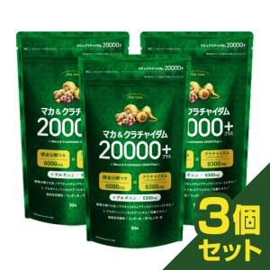 マカサプリ finebase マカ＆クラチャイダム 20000プラス 90粒 約30日分 お得な3個セット 10%OFF マカ 亜鉛 アルギニン 日本製