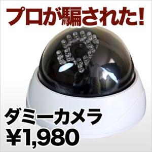 ダミーカメラ 防犯カメラ 監視カメラ 屋内 配線不要 防犯グッズ 防犯ステッカーやプレート看板と併用...