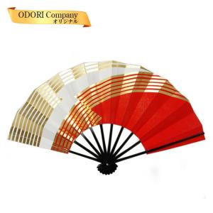 舞扇子 扇子 踊り用 日の丸 白竹 9寸5分(約29cm)定番 御祝儀 応援扇子