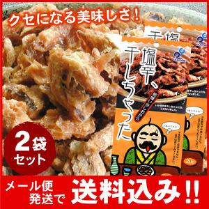 「在庫処分」賞味期限間近のため20%OFFクーポン！メール便 送料無料 塩辛、干しちゃった 20g×2袋セット（代引不可・着日指定不可・同梱不可）