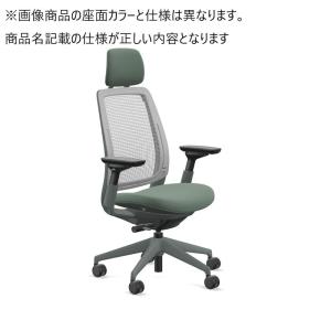 Steelcase スチールケース / Series2（シリーズ2） / プラスチックエアバック / 可動肘 / ヘッドレスト有 / スターリングダークフレーム / 張地：Otto｜of9