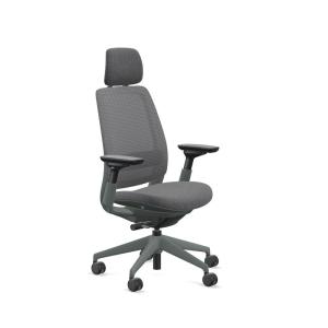 Steelcase スチールケース / Series2（シリーズ2） / 3Dマイクロニット / 可動肘 / ヘッドレスト・ランバー付 / スターリングダークフレーム｜of9