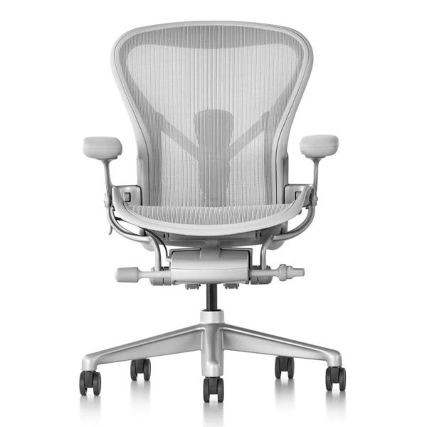 アーロンチェア リマスタード HermanMiller A/B/C サテンアルミニウムベース/ポスチ...