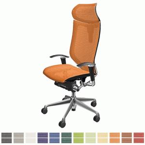 オカムラ バロン / 座メッシュ / 可動ヘッドレスト / エクストラハイバック / ポリッシュフレ...