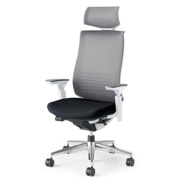 KOKUYO  Bezel（ベゼル）ヘッドレスト付タイプ 可動肘 背メッシュ/座クッション 背座別色...