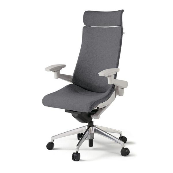 ITOKI ACT（アクト）／テクスチャードクロスバック／エクストラハイバック／アルミミラー脚／アジ...