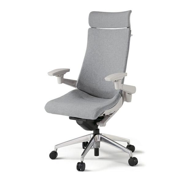 ITOKI ACT（アクト）／テクスチャードクロスバック／エクストラハイバック／アルミミラー脚／アジ...