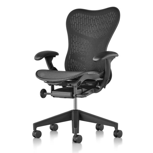 HermanMiller ミラ２チェア（Mirra2）バタフライバック／座面・背もたれカラー：グラフ...