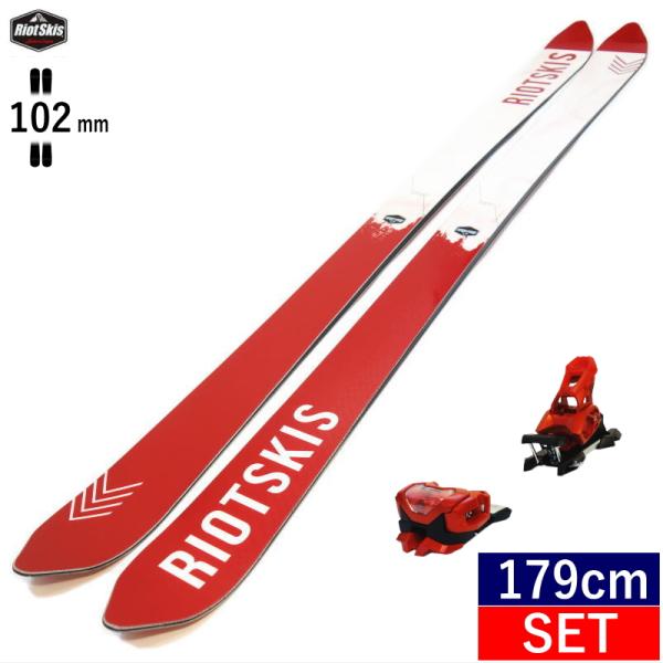 RIOT SKIS CYPHER+ATTACK 14 GW[180cm/センター幅102mm幅]型落...