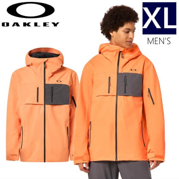 ● OAKLEY KENDALL RC SHELL JKT SOFT ORANGE XLサイズ メン...