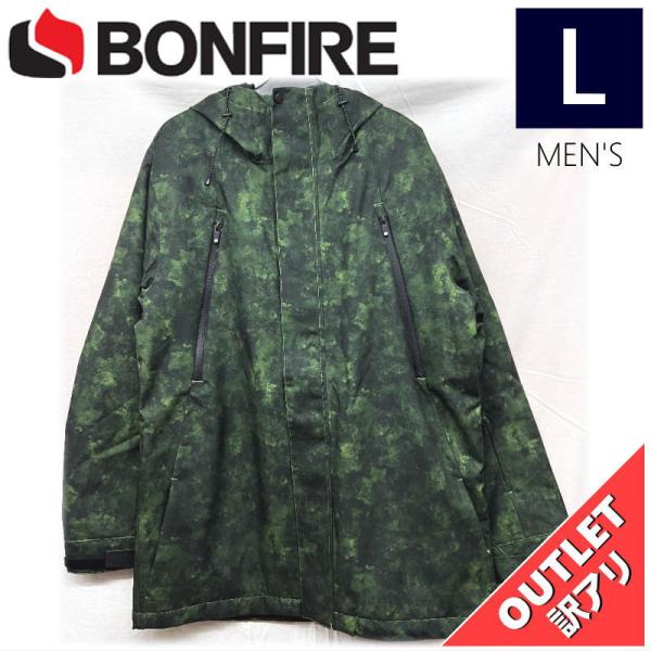 【OUTLET】 BONFIRE STATIC INS JKT カラー:GREEN WATERCOL...