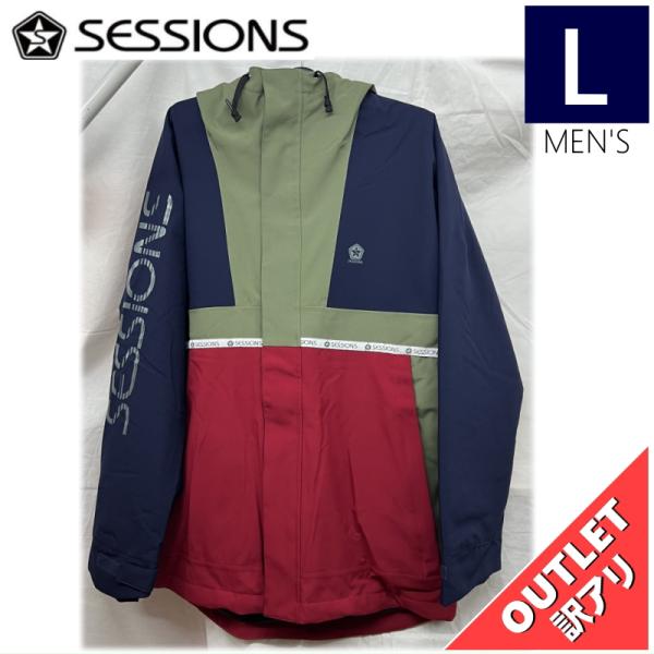 【OUTLET】 SESSIONS SCOUT JKT カラー:BRICK Lサイズ メンズ スノー...