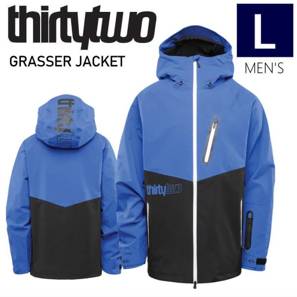 24-25 THIRTYTWO GRASSER JKT BLACK BLUE Lサイズ メンズ スノ...