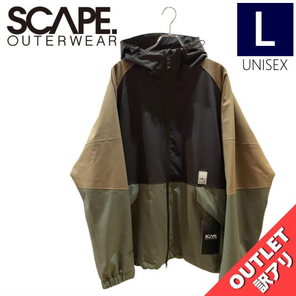 【アウトレット】25-26 SCAPE TRACK JKT BLACK DARK KHAKI Lサイ...