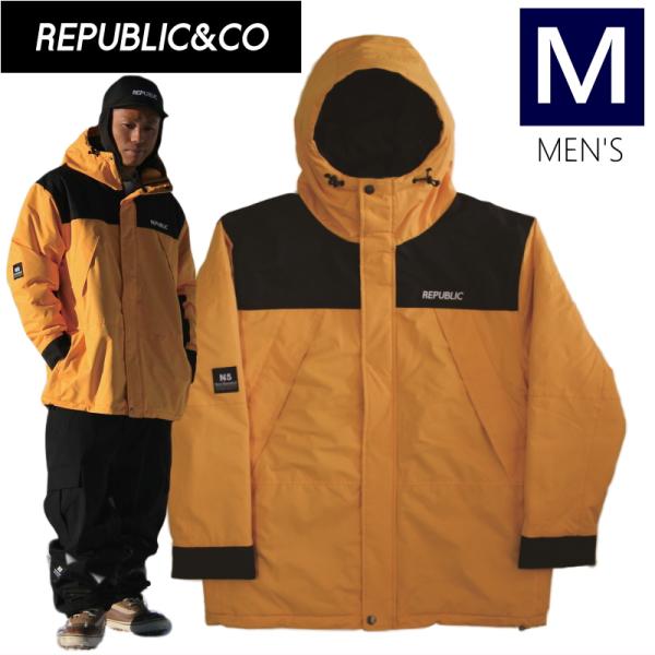 ○ REPUBLIC 36 CHAMBERS JKT 5c Yellow Mサイズ メンズ スノーボ...
