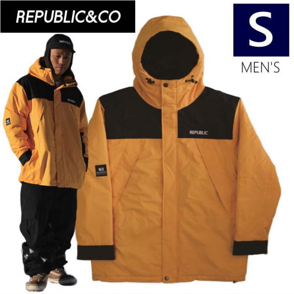 ○ REPUBLIC 36 CHAMBERS JKT 5c Yellow Sサイズ メンズ スノーボ...