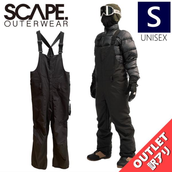【アウトレット】25-26 SCAPE BIB PNT BLACK Sサイズ メンズ レディース ユ...